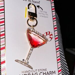 True to Form Red Cocktail Handbag Charm NEW